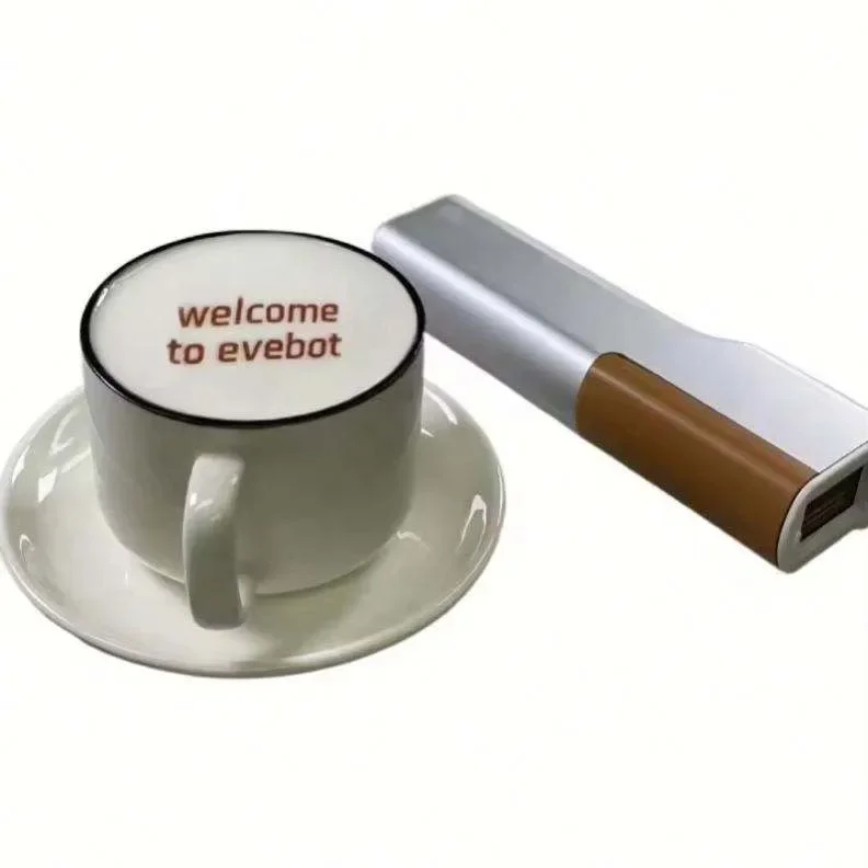 Latte Art Printing Machine Coffee Printer Coding Equipment Inkjet Logo Design Portable Printing Coffee Shops Cafes
