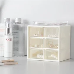Plastic multi-lattice Drawer Jewelry Girl scrunchie headwear Storage Box Accessories Bracelet Earrings Ring organizing box