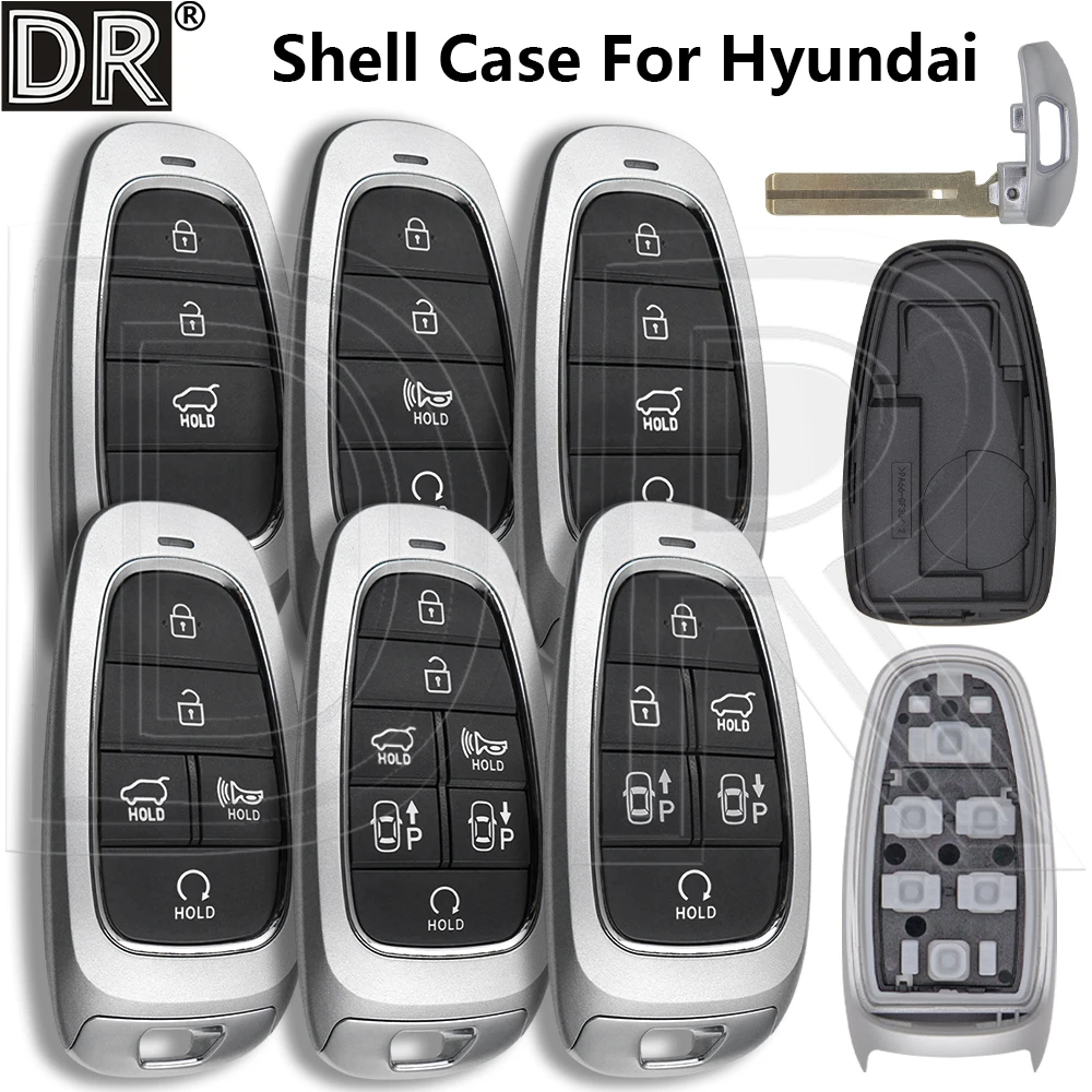

Отличный сменный чехол для дистанционного ключа автомобиля для Hyundai Sonata Santa Fe Azira Tucson Prime Nexo NX4 DN8 PALISADE Solaris Ioniq