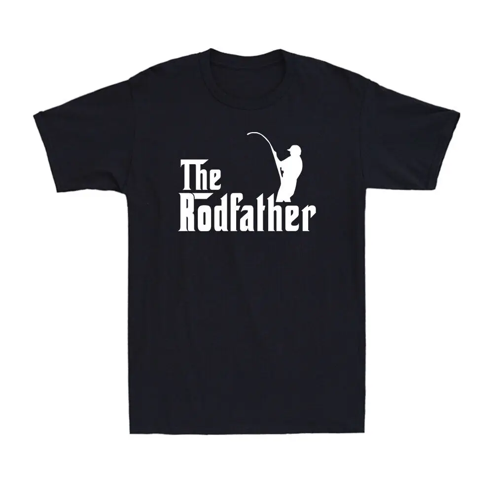 

The Rodfather Funny Fishing Fisherman Gift Novelty Vintage Men's Cotton T-Shirt