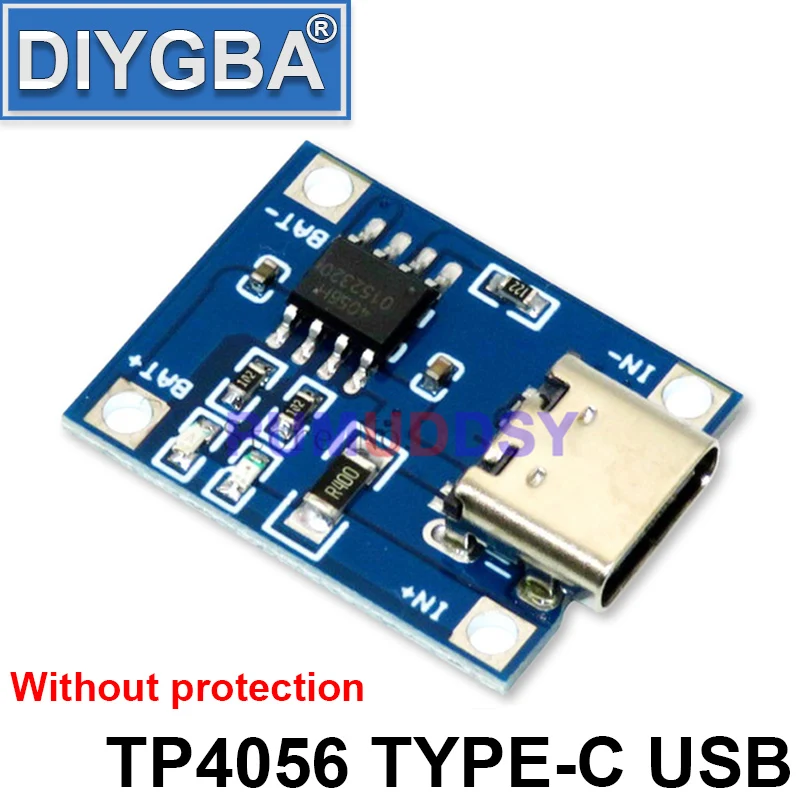 FDKJGECF – carte de charge de batterie au Lithium 5V Micro USB 1A 18650 TP4056, avec Module de charge de Protection TYPE-C/Micro/Mini USB