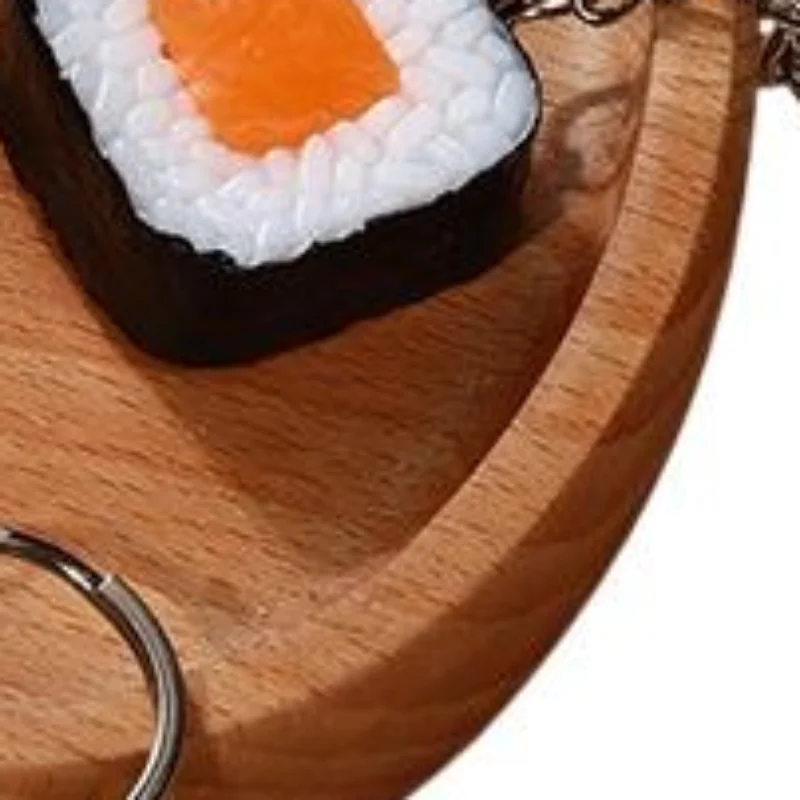 Realistic Sushi Keychains With Lifelike Design Sturdy Metal Clasp Ideal Bag Charms Gifts For Food Lovers
