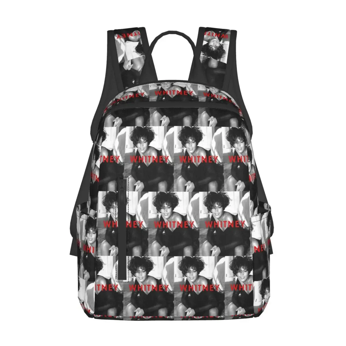 Vintage Whitney Houston Inspired Backpack Large Capacity Boys Girls BookBag School Bag Shoulder Bags for Men Women
