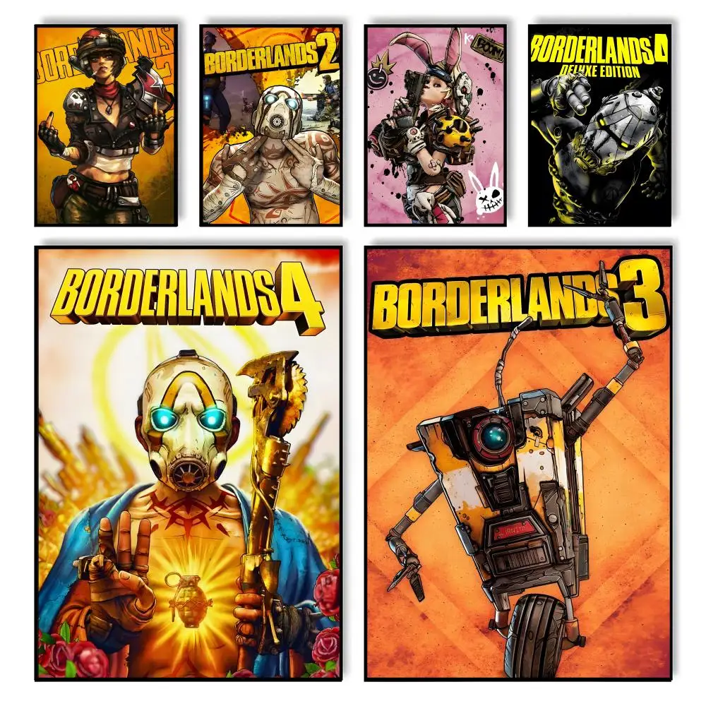 Video Game B-borderlands Painting Calligraphy Home Bedroom Waterproof Canvas Poster Unframed Wall Art Print Decoration Mural
