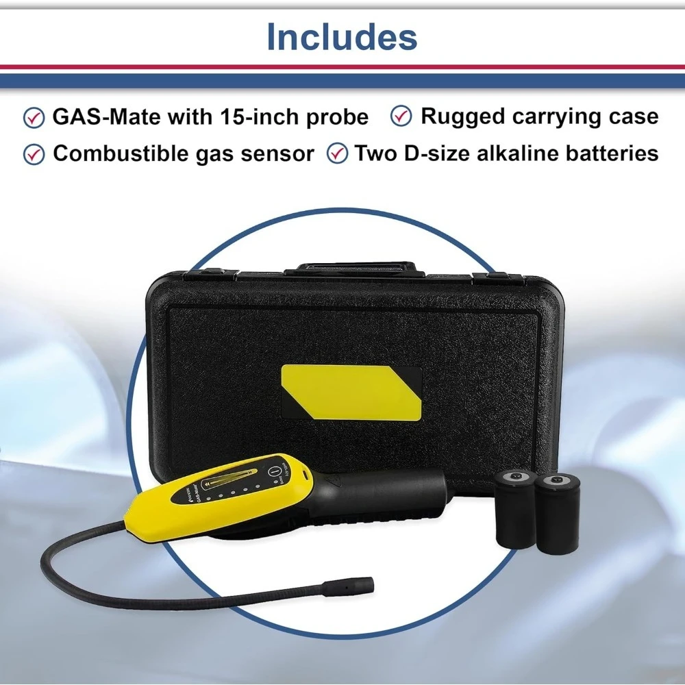 نسخة مطورة - كاشف الغاز القابل للاحتراق وأدوات الاختبار، أسود، أصفر، 15 بوصة طول × 3.9 بوصة عرض × 8.4 بوصة ارتفاع - عرض ساخن، شحن مجاني #5