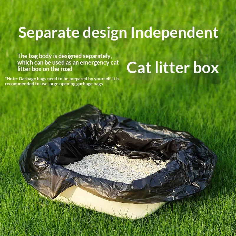 Mochila transportadora para gatos con caja de arena y ruedas - imagen 5