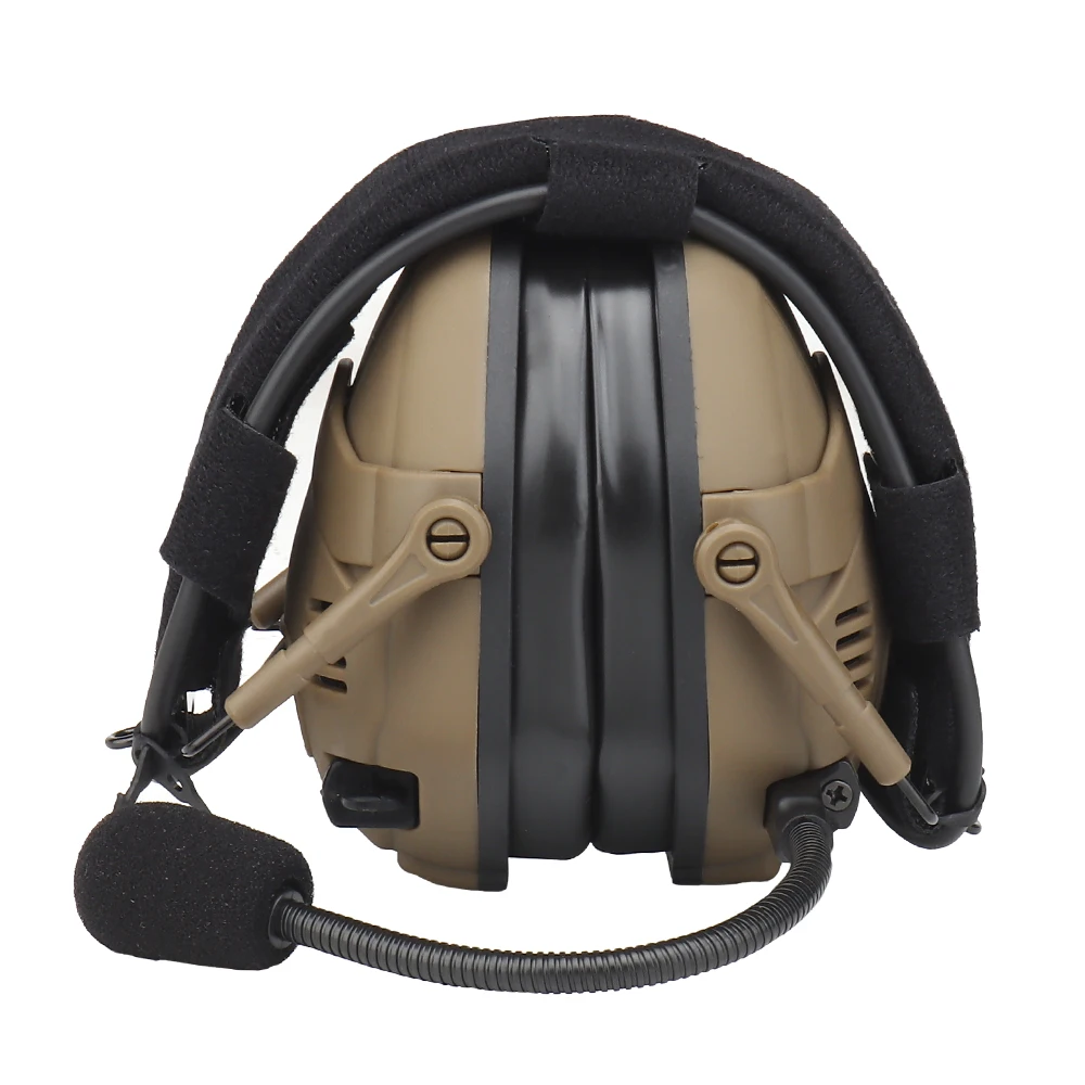 Auriculares tácticos Bluetooth, carga USB con batería de litio, reducción de ruido 21DB, auriculares de comunicación protectora auditiva Airsoft