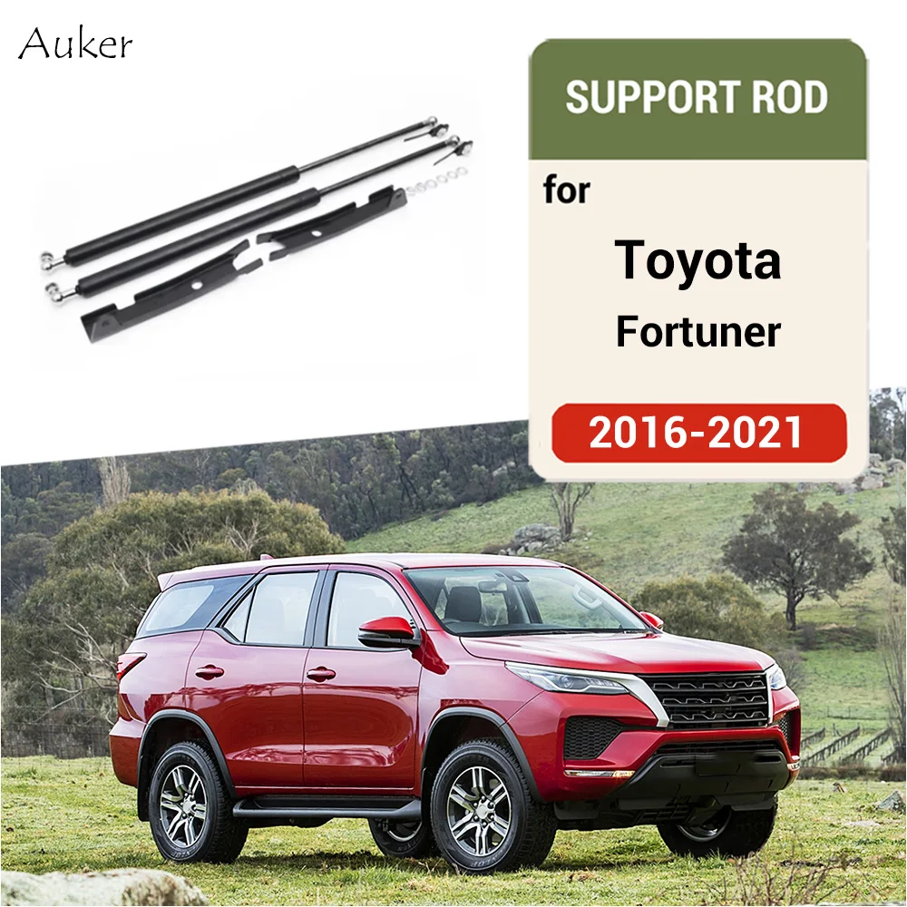 For Toyota Fortuner 2016-2021 Car Bonnet Hood Lift Hydraulic Rod Strut Spring Shock Bars Bracket Car-styling accessoire