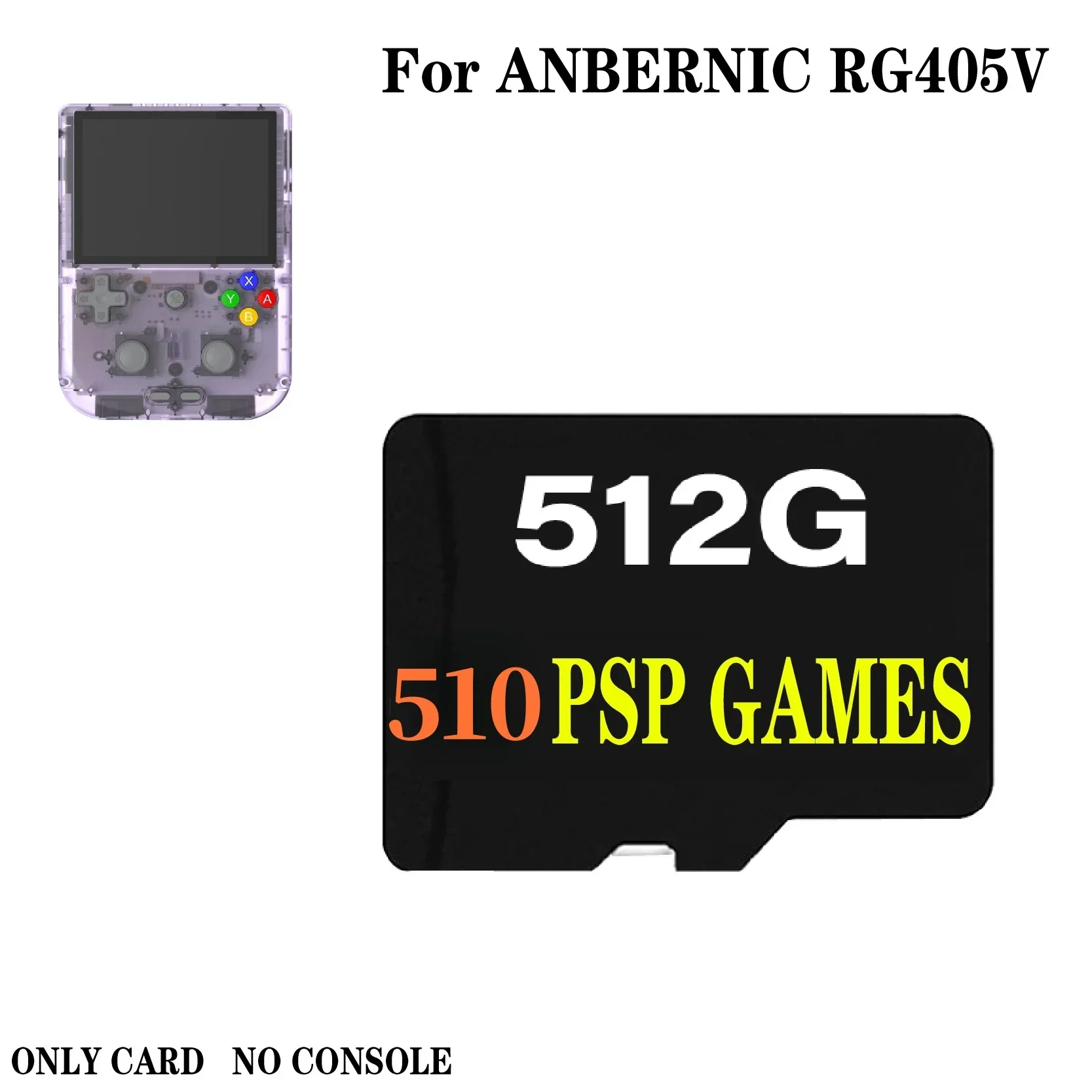 ANBERNIC RG405V Handheld Game Console TF Card Preloaded Game For Handheld Game 512G Built In 75000 Games Memory Card Gift