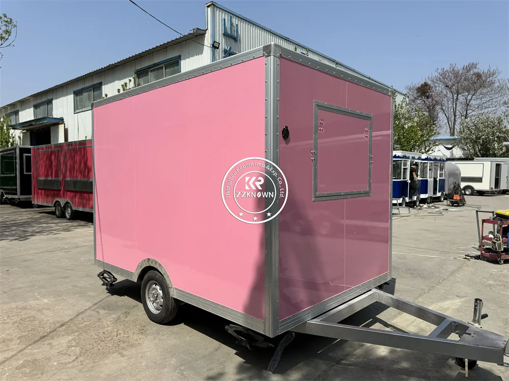 

Mobile Food Truck Fully Catering Equipment Street Fast Food Trailer Coffee Pizza Ice Cream Carts For Sale