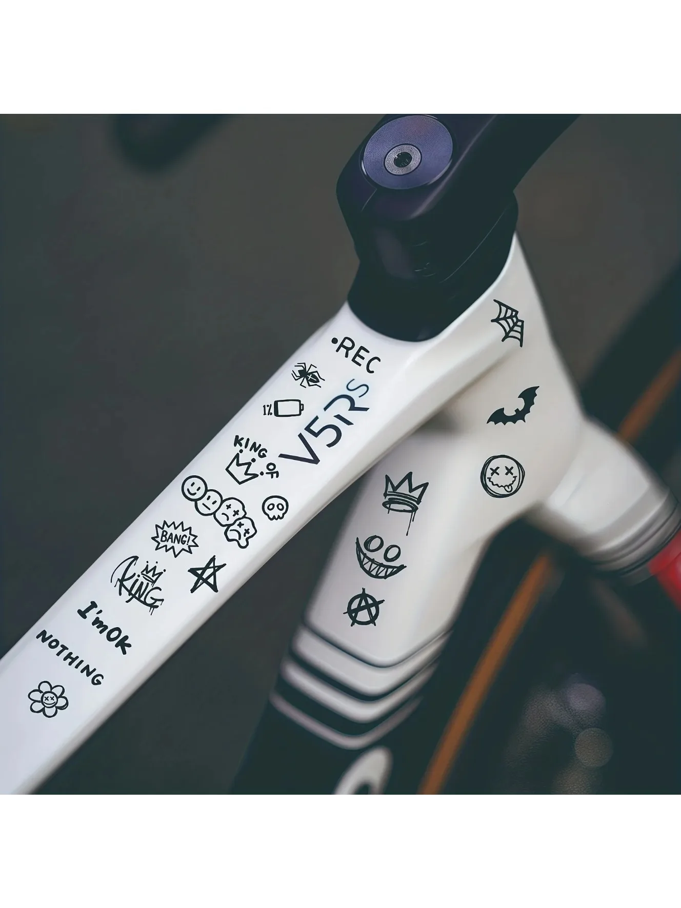 AliExpress NONE Bicycle Frame Full Set Of 22 Pieces; Suitable For Mountain Bike Road Bike Frame Stickers