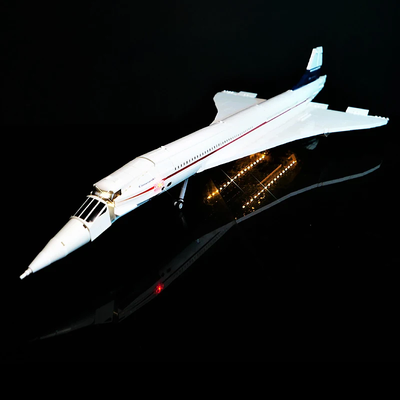 DIY RC LED Light Kit For LEGO 10318 Concorde   (Only LED Light,Without Blocks Model)