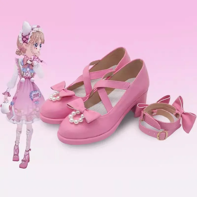 

Game Emma Woods Lisa Beck Anime Game Identity V Cosplay Shoes Gardener Clothes Props Role Play Lolita Style Woman Men Boots