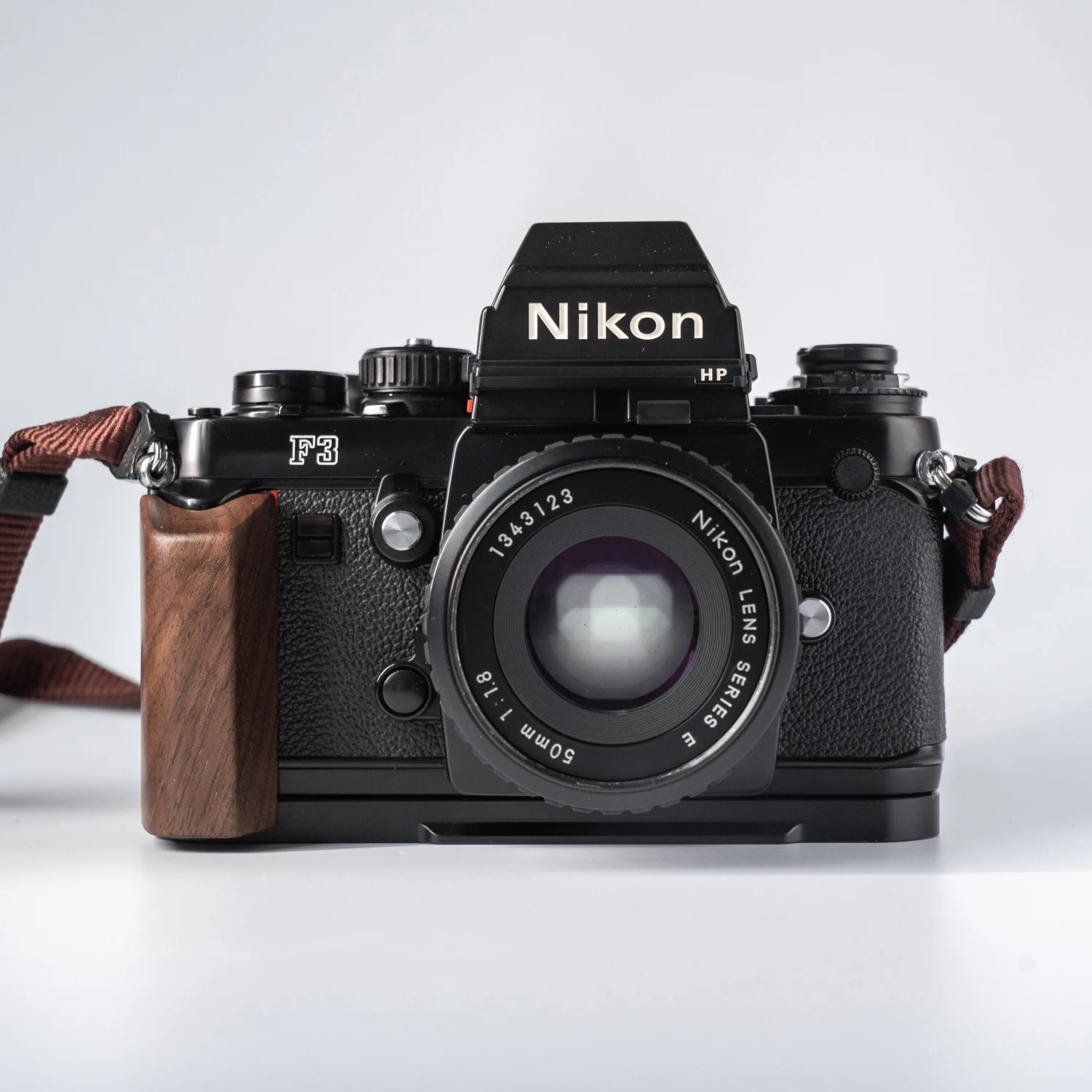 YUWOOD Solid Wood L Grip Walnut Rosewood Camera Handle for Nikon F3 F3HP F3AF