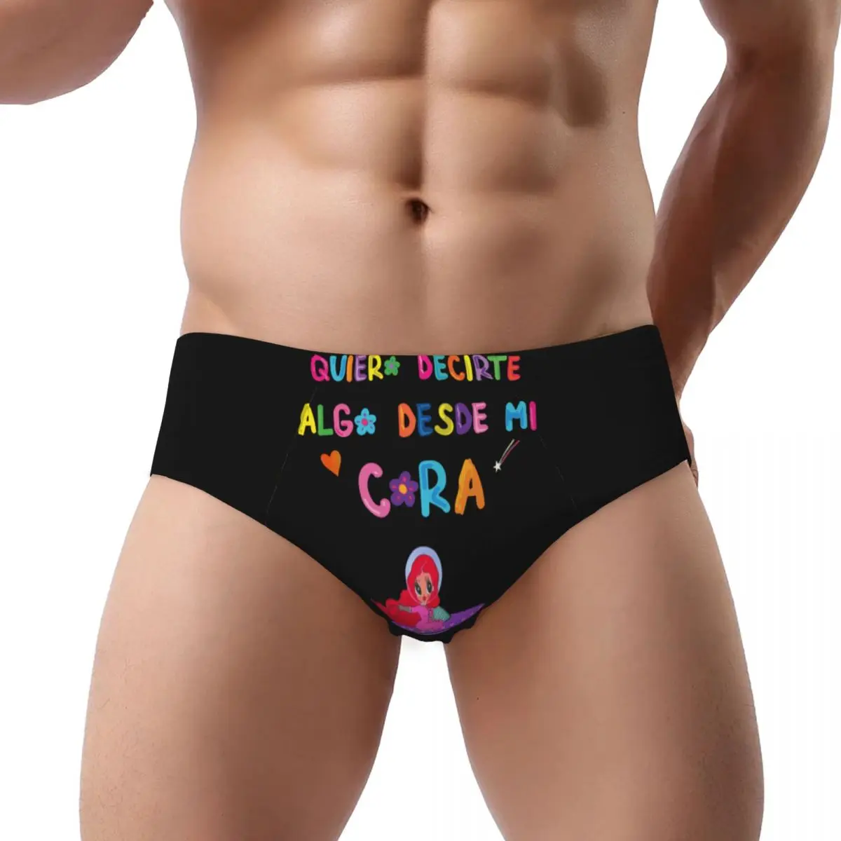 Custom Men Colombian Music Singer Karol G Tropicoqueta Panties Underwear Male Breathable Briefs Underpants