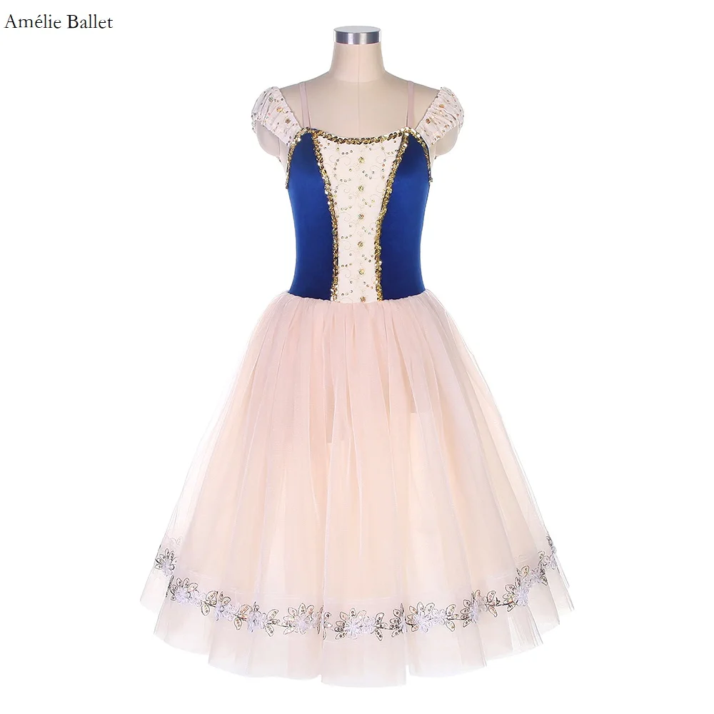 19836-new-navy-blue-velvet-boidce-with-gold-trim-ballet-dance-long-dress-for-girls-women-stage-performance-dance-wear