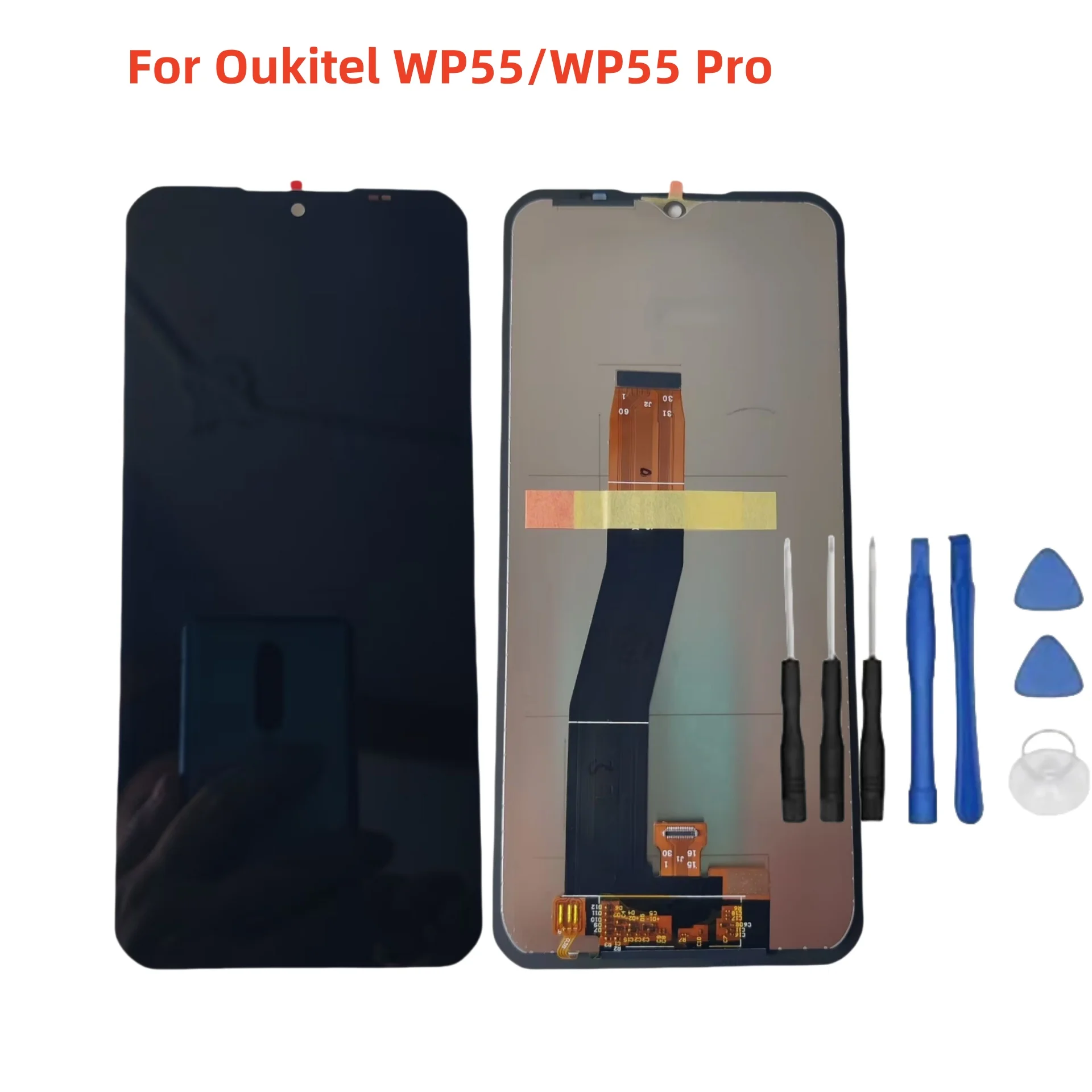 新オリジナル-oukitel-wp55-プロ携帯電話-lcd-ディスプレイタッチスクリーンアセンブリデジタイザガラス-oukitel-wp55-修理