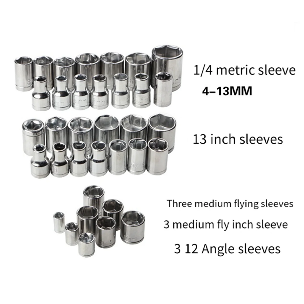 

40-Piece Socket Combination Set Socket Wrench Set Auto Repair Tools Household Hardware Tools Socket Combination Tools