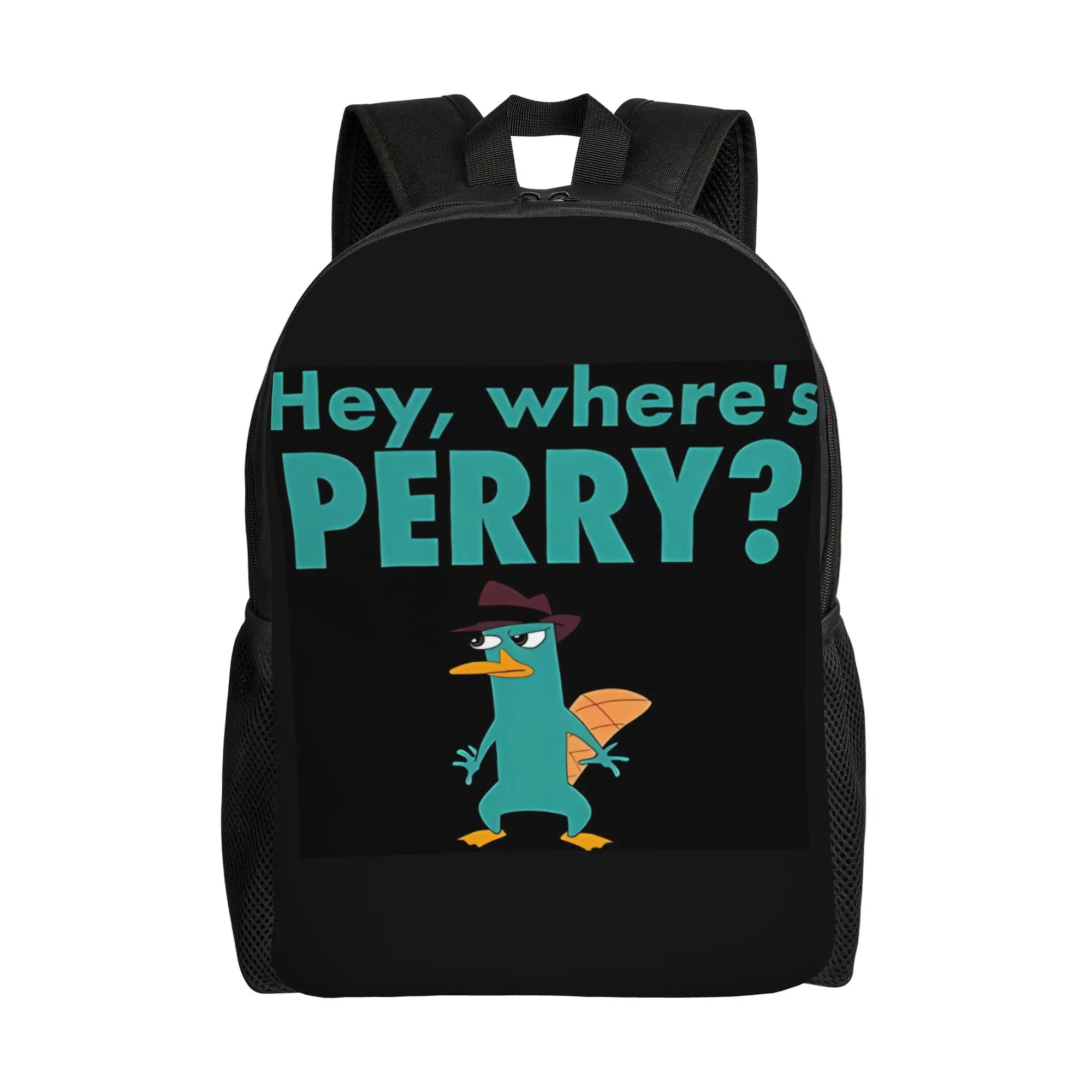 

Phineas and Ferb Knapsack Back to school season Perry The Platypus 2 Fashion Backpack