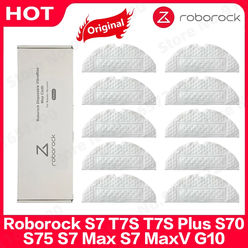 

Original Roborock S7 T7S T7S Plus S70 S75 S7Max S7MaxV G10 Spare Parts Disposable Mop Cloth Rags Mopping Pad Accessories