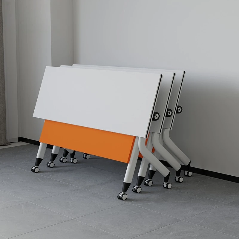 Modern Conference Tables Moveable Folding Training Desk Rollable Computer Table for Meeting Rooms and Trainings