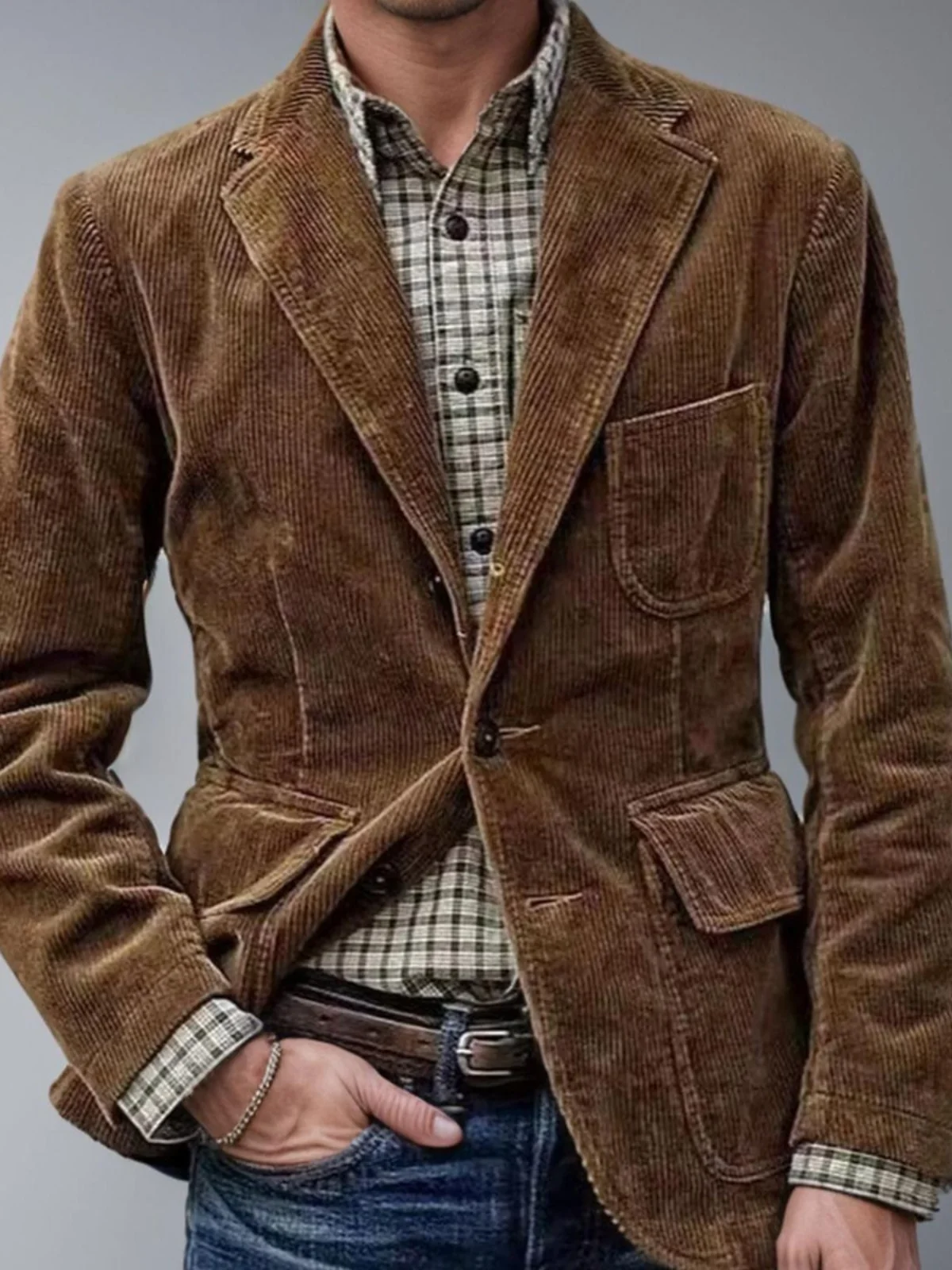 

Универсальный мужской модный костюм Jaet, универсальная верхняя одежда, подставка, молодежный костюм, осень-зима, обычная длина све