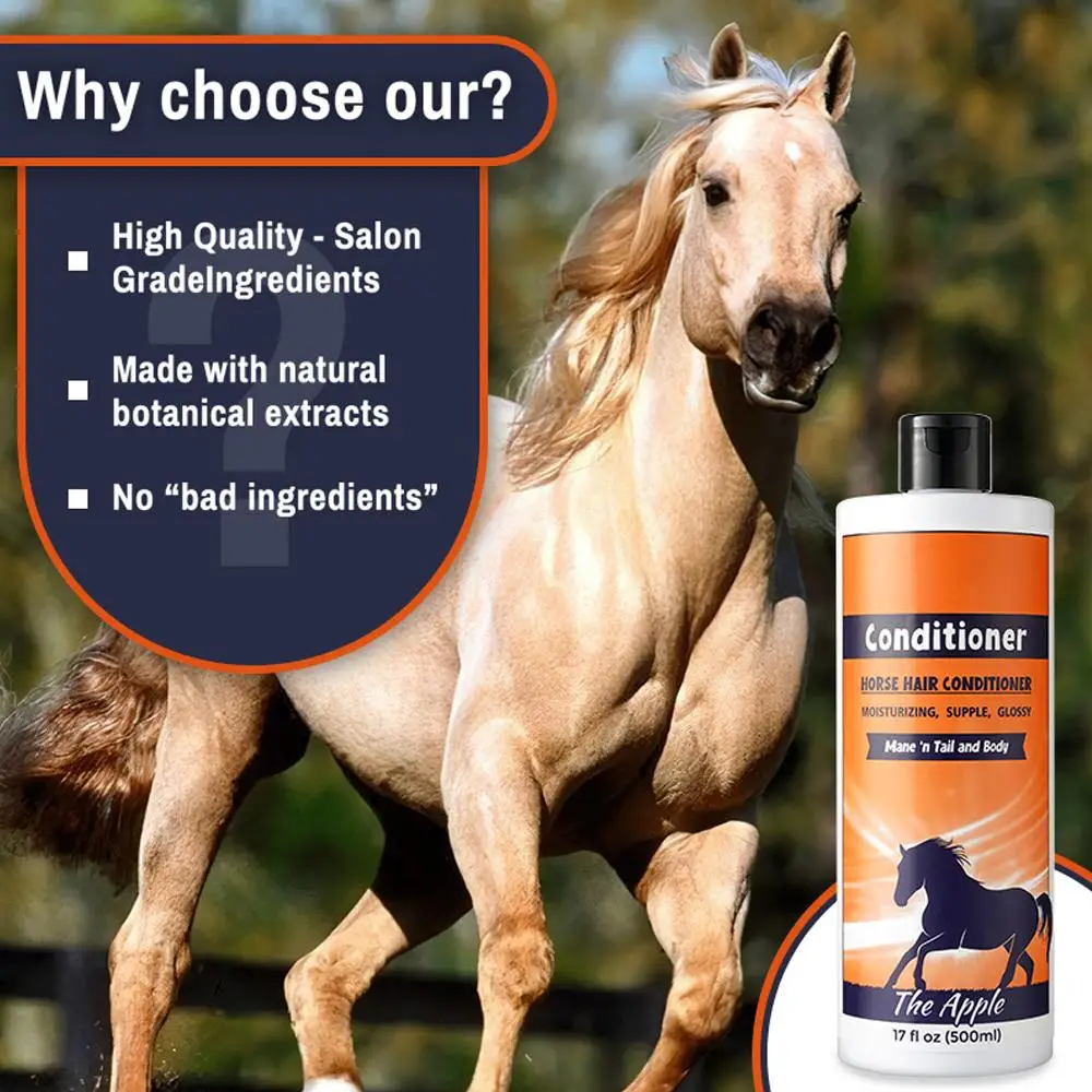 Mähne Und Schwanz Shampoo 500 ml Tiefe Pflegende Mähne Und Liefert Gel Pflege Conditioner Detangler Mantel Schwanz Reiniger Pferd S7K5