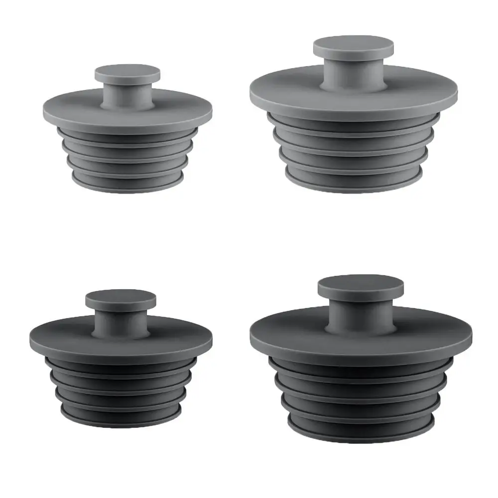 2pcs/set Portable Silicone Bathtub Drain Plugs Leak Proof Soft Sink Drains Stopper Shower Tub Replacement Stoppers Bathtub
