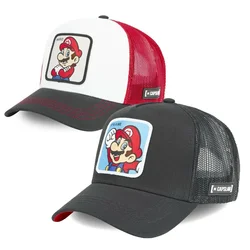 Gorra de béisbol bordada de Super Mario para niños y mujeres, sombrero de sol de verano, gorra de sombra de Anime de dibujos animados para padres e hijos, regalo para niñas