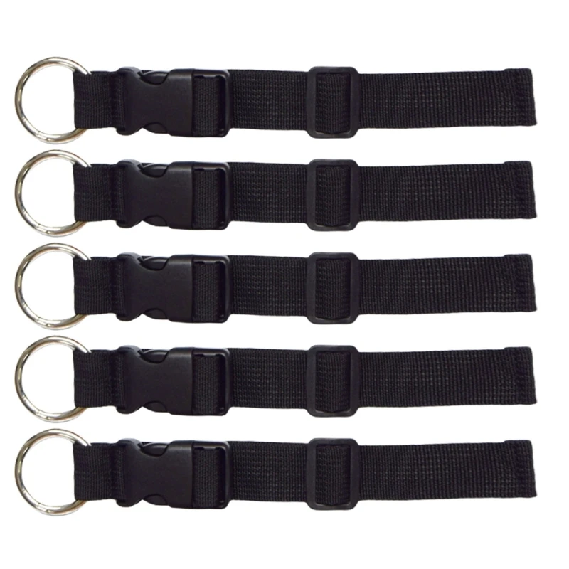 5 Pcs Luggage Strap Jackets Travel Strap Suitcase Belt Adjustable Travel Carry Clip Add-A-Bag Travel Accessories