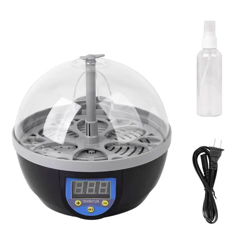 

AT13 6 Egg Incubator Automatic Temperature Control Hatchery Machine Chicken Duck Quail Bird Brooder Eggs Incubator EU Plug
