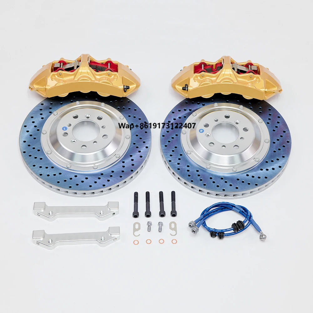 

Высокопроизводительный комплект для модернизации тормозов с 6-поршневыми суппортами, новые керамические тормозные колодки, комплект для увеличения тормозной системы для MK5, MK6 GTI, MK7R, MK8