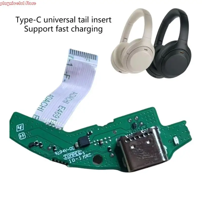 E8BA ABS سماعة شحن موصل USB C الشحن السريع السفر ودية لسماعات الرأس WH-1000XM3/1000XM4