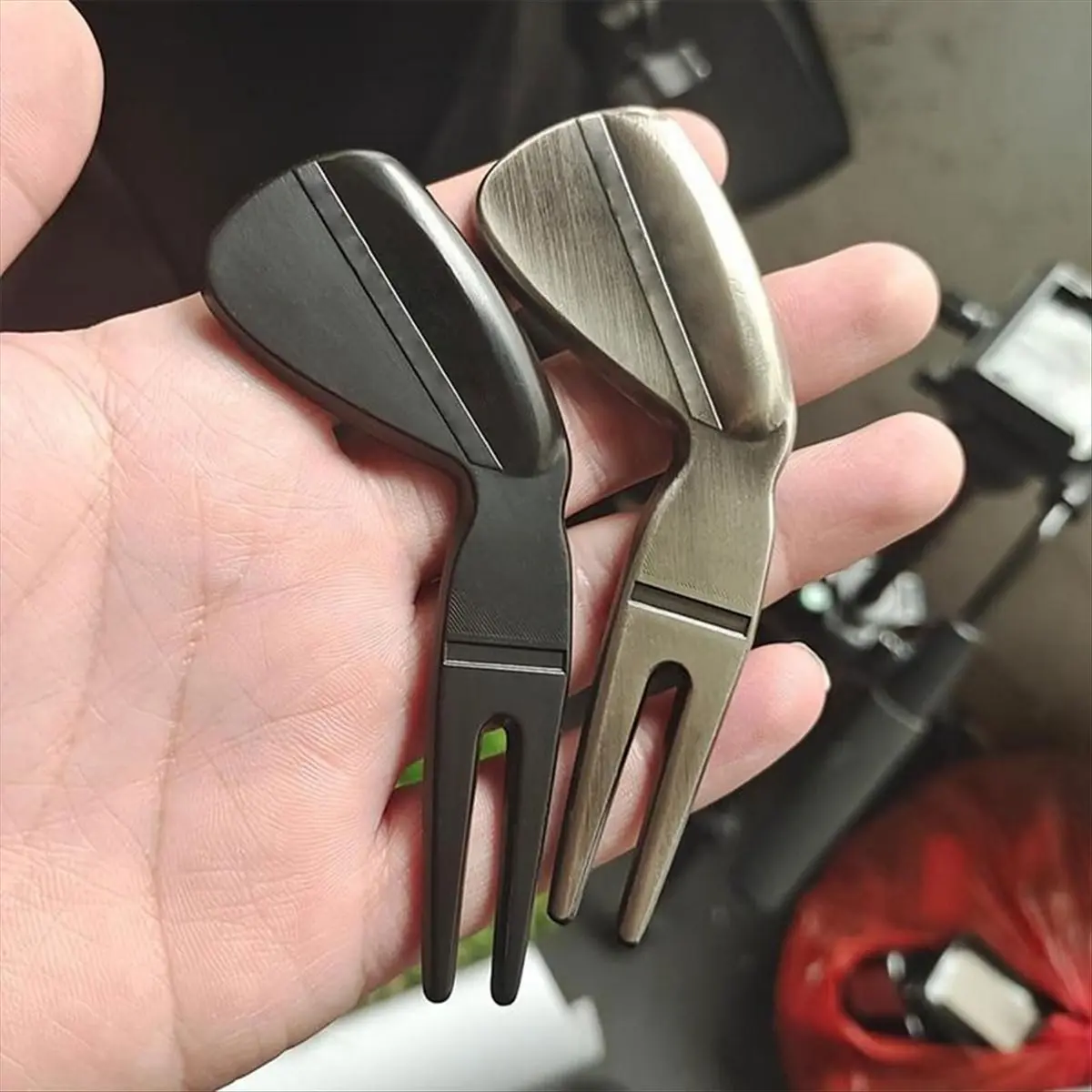 2 stks Golf Pitch Mark Tool, Golf Graszode Reparatie Tool, Draagbare Mini Golf Pitch Mark Reparatie Tools