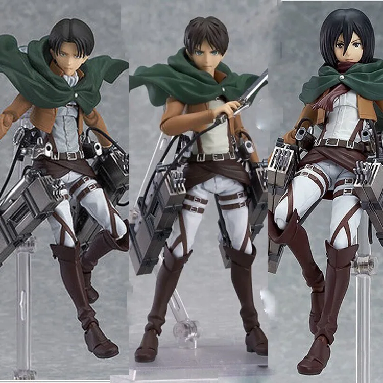 

Атаковать гигантскую серию охватывающих игрушек Liwill soldier commander Mikasa Allen анимация может сделать