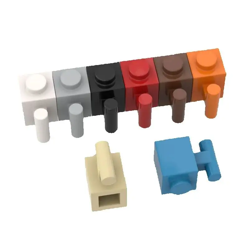 10PCS 2921 Modified 1 x 1 with Bar Handle Block Moc Color Compatible with Brick DIY Children's Toy Assembly