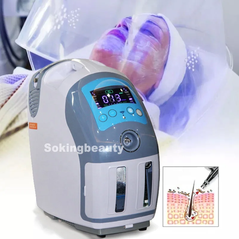 

Korea O2toderm Oxygenate Oxygen Dome With PDT Skin Rejuvenation Dome Facial Mask Therapy Oxygen Facial dome Machine