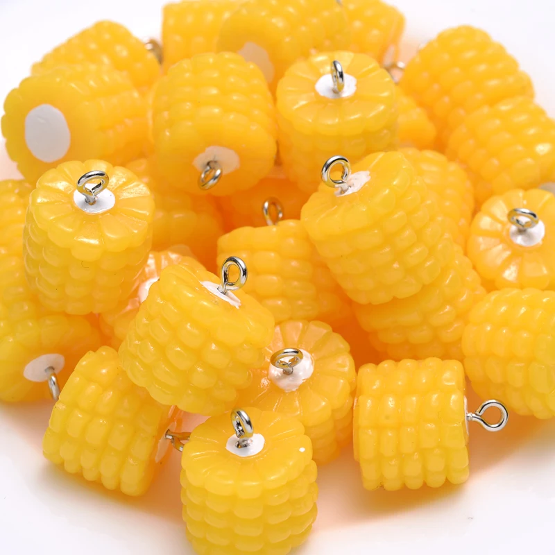 10Pcs/Lot 24 Style Fruit Apple Strawberry Grapes Resin Pendant For DIY Charms Earring Bracelet Necklace Jewelry Making Accessory