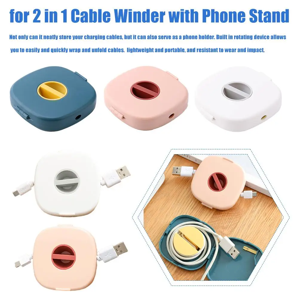 Headphone Charging Cable Organizer Case Portable Wire Storage Protector, Data Cable Management Box Data Cable Storage Box