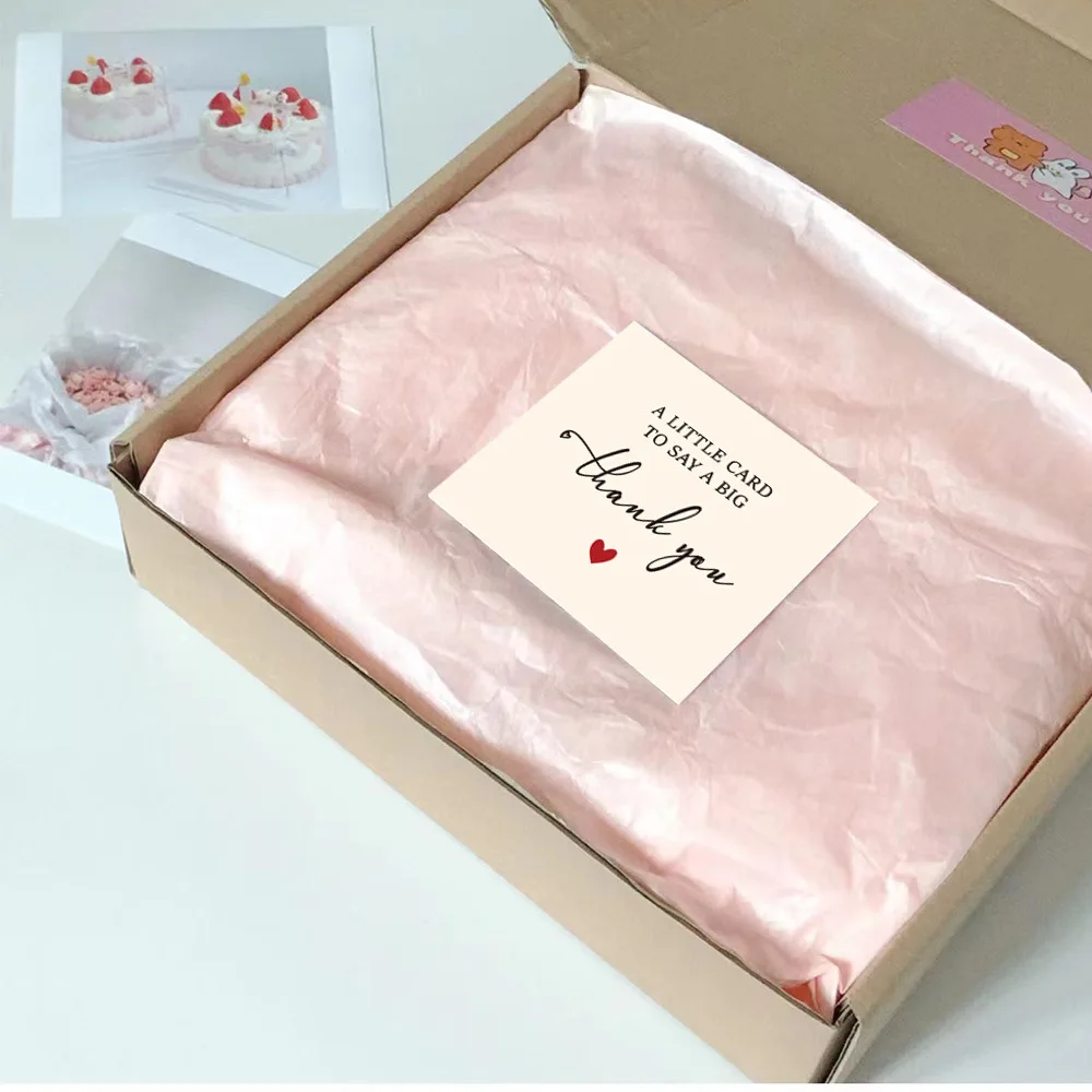 50 قطعة/الحزمة بطاقات شكر للأعمال، مناسبة للأعمال، استحمام الطفل، الزفاف، الأعمال الصغيرة، التخرج #4