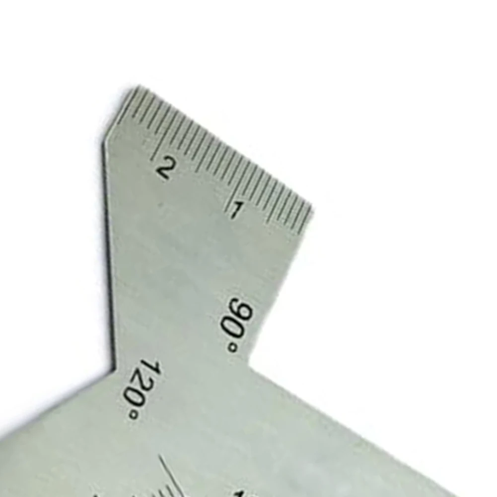 

Измеритель углов из нержавеющей стали для сверл: 55, 60, 90 и 120 градусов. Угломер для нарезания резьбы и измерения углов при обработке.