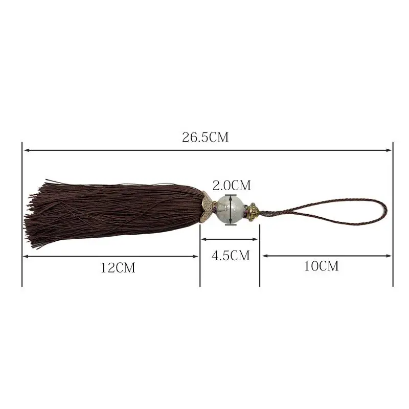 Weiches handgefertigtes Quasten-Set, 4 Stück, mit Schlaufen, langlebig für Schlüsselanhänger, DIY-Einladungskarten, Landhausstil, Heimdekoration – Detail 7
