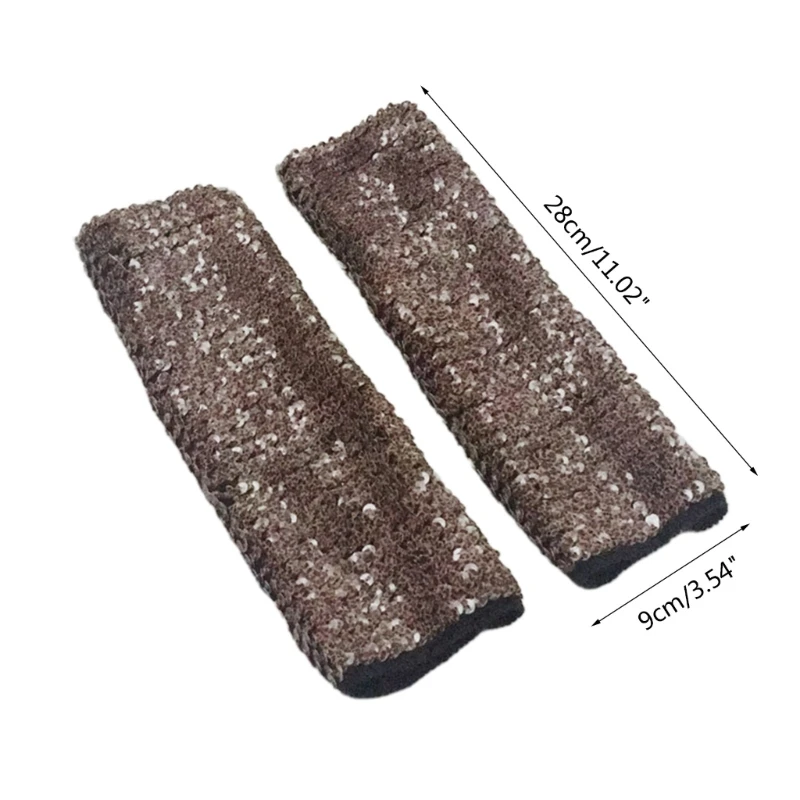 M2EA Sequin Cuffs Women Sparkly Shiny Sequins Stretchy Elastic Oversleeve Arm Sleeve Performances Party Costume Accessory