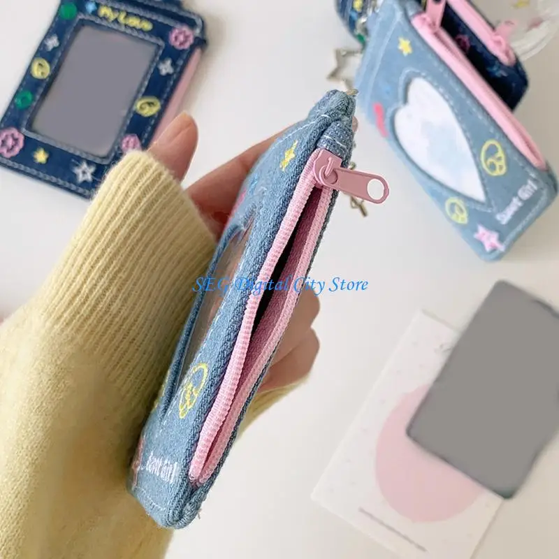 U75B Multipurpose 3 Inch Card Storage Sleeve Features Wear Resistant Materials And Keychain Hook For Instants Camera Prints