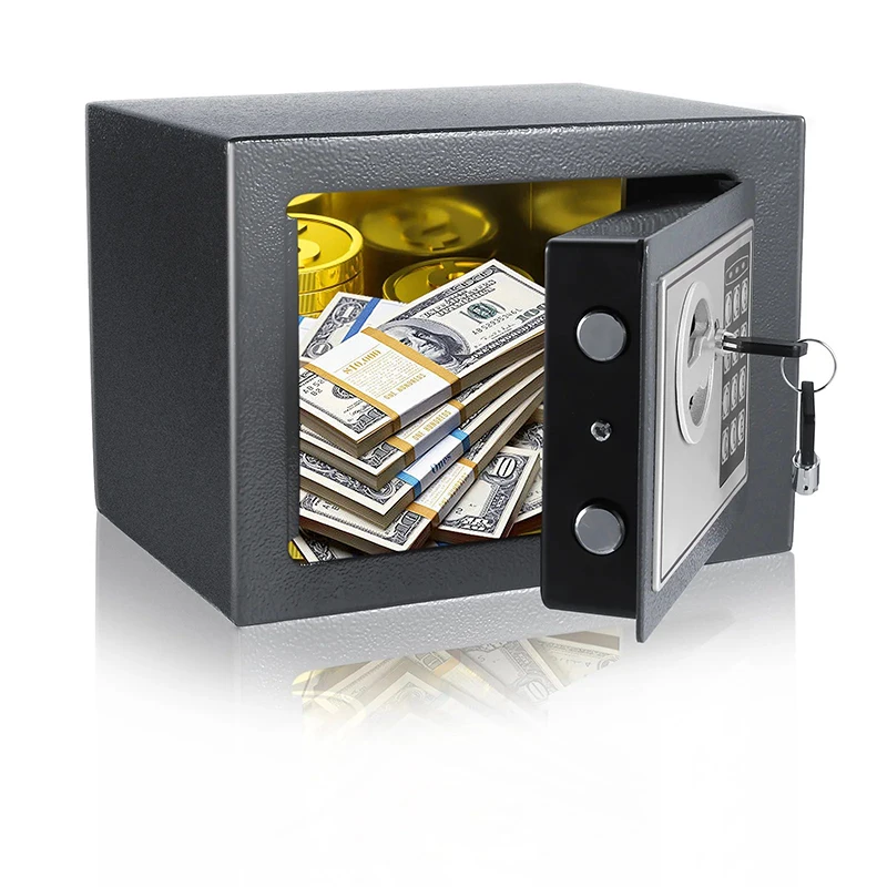 Black color home office  proof digital deposit cash money electronic locks hotel room safe box locker Safe Cabinet