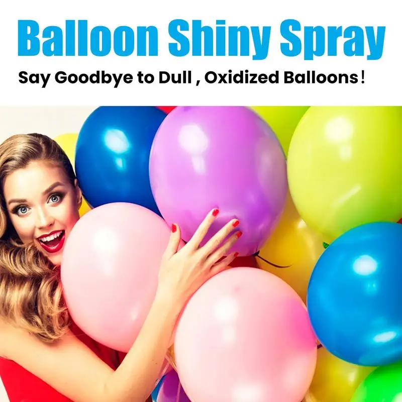 Balloon Spray Shine Spray for Balloon 100ml Glow Balloons Spray No Drips Balloon Brightener Spray Precise Mist to Last and Shine