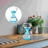 Hourglass Timer Oil Drop Decoration Motion Bubbler Decorate Liquid Sensory Blue Acrylic