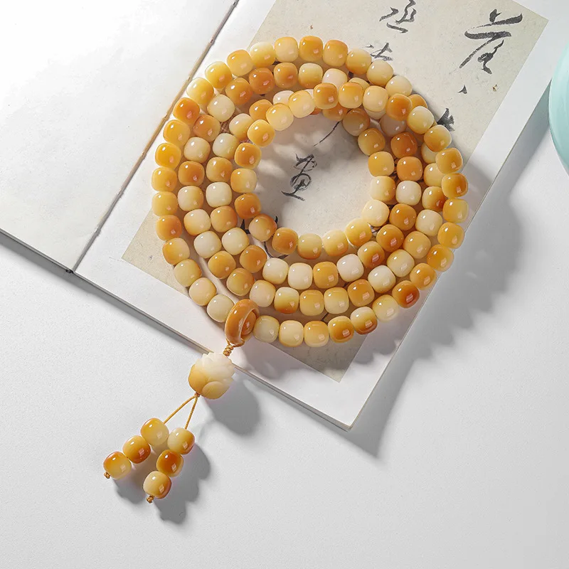 Sunset Autumn Twilight Bodhi Handstring 108 Buddhist Beads Prayer Beads Male and Female Cultural Play Multiple Circles of Bodhi