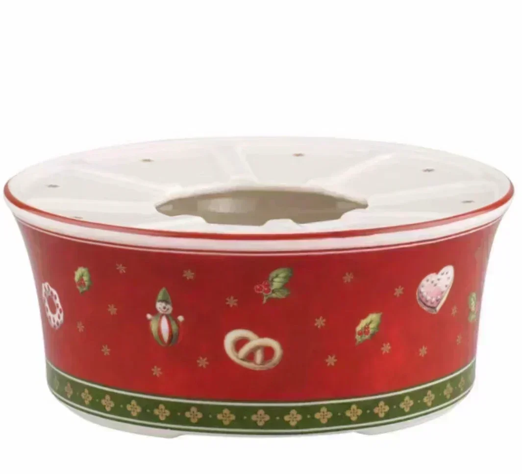 Venta caliente alemán V tesoro vajilla Navidad cena europea ensaladera plato de sopa exhibición