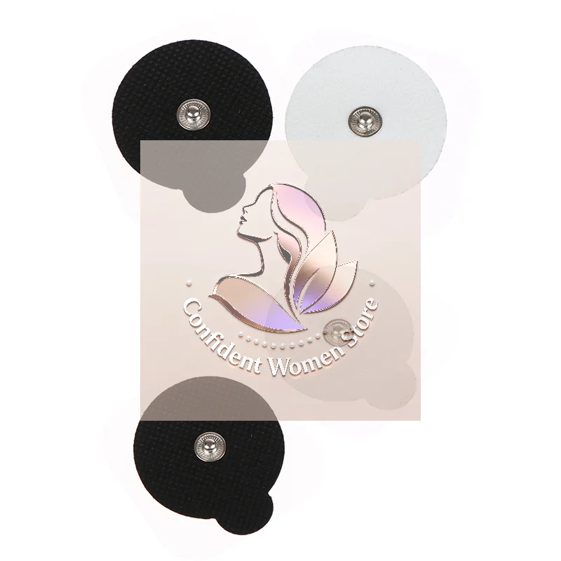 

2Pcs 4cm Round TENS Unit Electrode Pads For EMS Muscle Stimulator Electrotherapy Self-Adhesive Pads Replacement Reusable